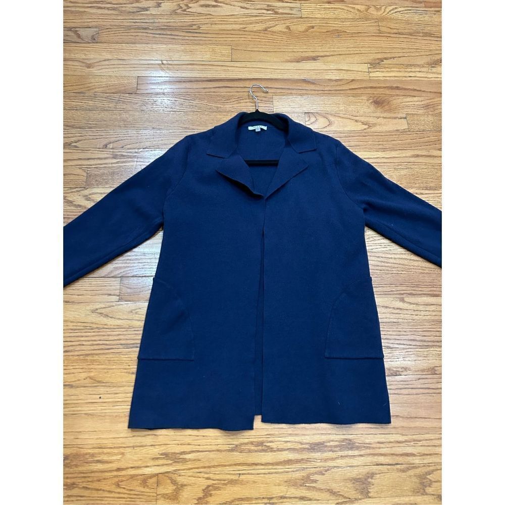Sioni Women’s Size Large Classic Elegant Open Front Knit Blazer with Pouch Pocke